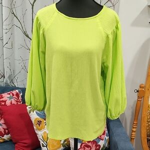 Vince Camuto Neon Green Blouse